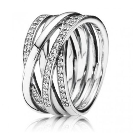 PANDORA Összefonódva gyűrű  gyűrű 190919CZ Gyűrűk webáruház szép ékszerek