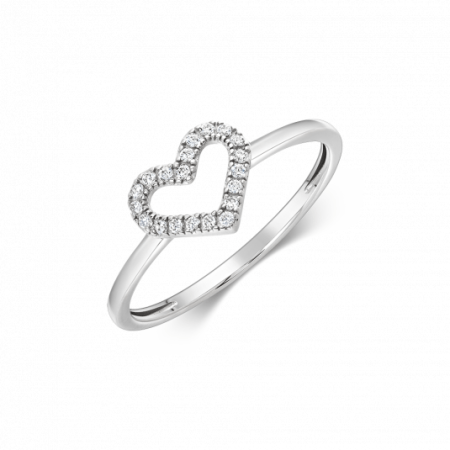 SOFIA aranygyűrű szívecskével  gyűrű AUBKHV04G1P-ZY Gyűrűk webáruház szép ékszerek