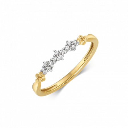 SOFIA aranygyűrű virágokkal  gyűrű AUBFMI04B0P-ZY Gyűrűk webáruház szép ékszerek