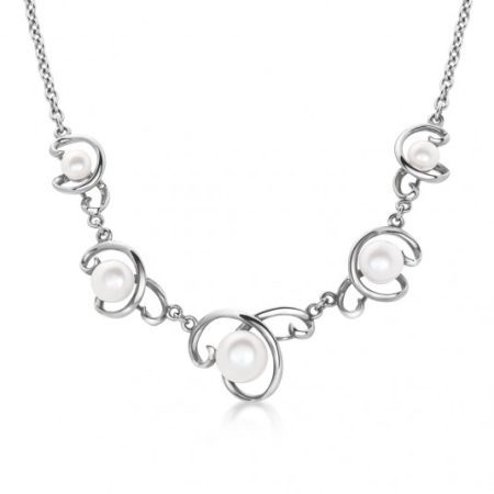 SOFIA ezüst nyaklánc gyöngyökkel  nyaklánc WWPS062036N-1 Nyakláncok webáruház szép ékszerek