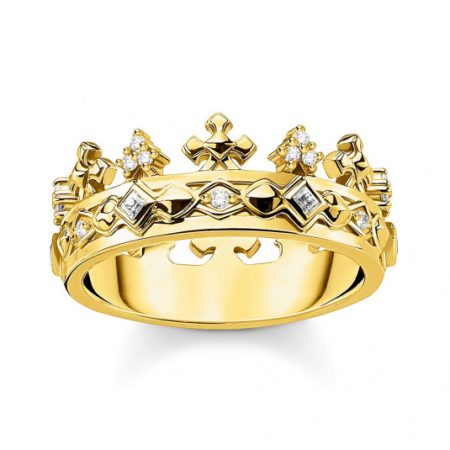 THOMAS SABO gyűrű Crown gold  gyűrű TR2302-414-14 Gyűrűk webáruház szép ékszerek