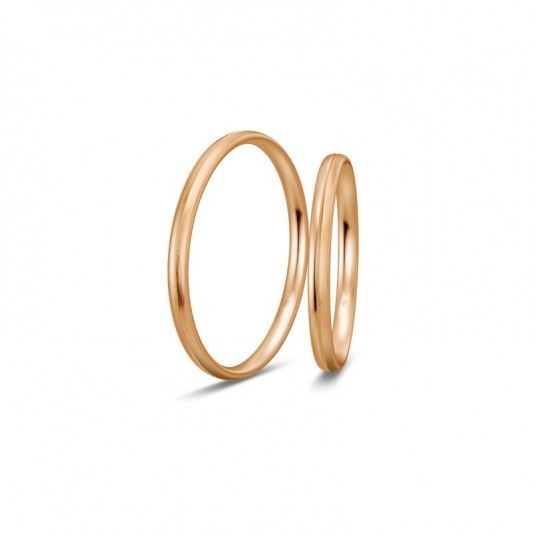 BREUNING arany karikagyűrűk  karikagyűrű BR48/04961RG+BR48/04962RG Karikagyűrűk webáruház szép ékszerek