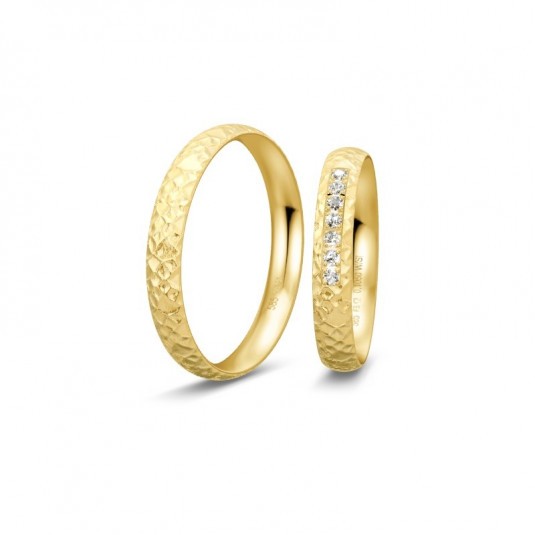 BREUNING arany karikagyűrűk  karikagyűrű BR48/04979YG+BR48/04980YG Karikagyűrűk webáruház szép ékszerek
