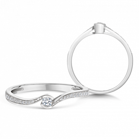 SOFIA DIAMONDS arany eljegyzési gyűrű  gyűrű CK50004481255 Gyűrűk webáruház szép ékszerek