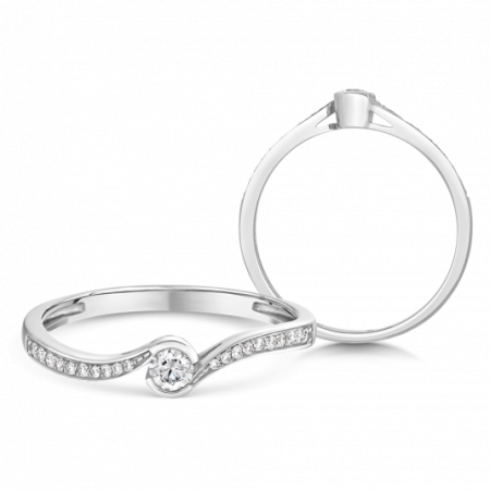 SOFIA DIAMONDS arany eljegyzési gyűrű  gyűrű CK50004491255 Gyűrűk webáruház szép ékszerek