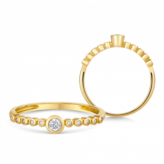 SOFIA aranygyűrű cirkóniával  gyűrű GEMBG27454-15 Gyűrűk webáruház szép ékszerek