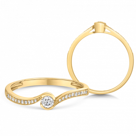SOFIA DIAMONDS arany eljegyzési gyűrű  gyűrű CK50004491250 Gyűrűk webáruház szép ékszerek