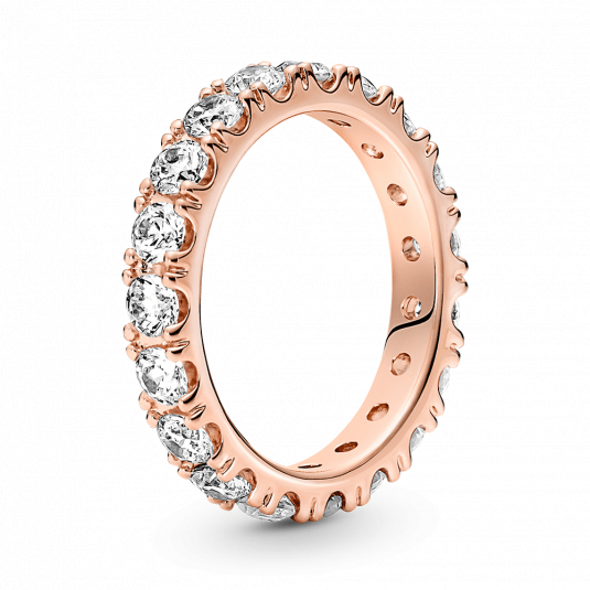 PANDORA aranyozott Örök szikrázó sor gyűrű  gyűrű 180050C01 Gyűrűk webáruház szép ékszerek