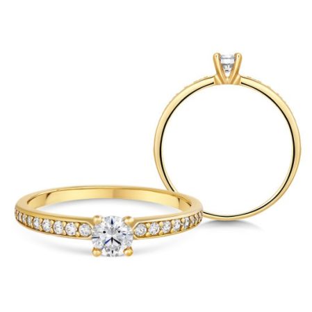 SOFIA arany eljegyzési gyűrű  gyűrű ZODLR252310XL1 Gyűrűk webáruház szép ékszerek