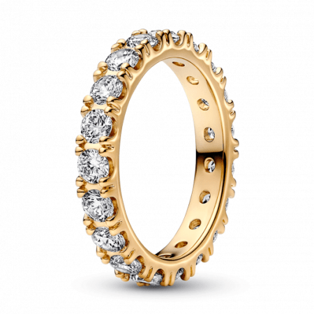 PANDORA aranyozott Örök szikrázó sor gyűrű  gyűrű 160050C01 Gyűrűk webáruház szép ékszerek
