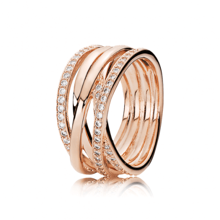 PANDORA aranyozott Összefonódva gyűrű  gyűrű 180919CZ Gyűrűk webáruház szép ékszerek