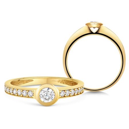 SOFIA arany eljegyzési gyűrű  gyűrű ZODLR235710XL1 Gyűrűk webáruház szép ékszerek