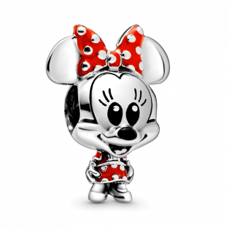 PANDORA Disney Minnie Egér pöttyös ruha és masni charm Charmok webáruház szép ékszerek