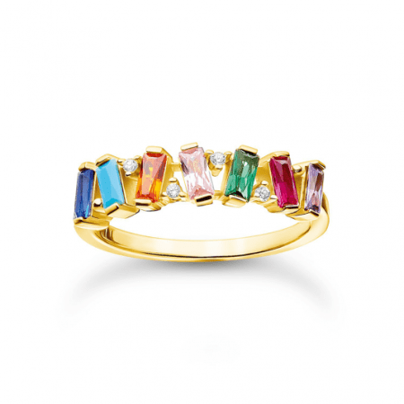 THOMAS SABO gyűrű Ring colourful stones gold  gyűrű TR2346-488-7 Gyűrűk webáruház szép ékszerek