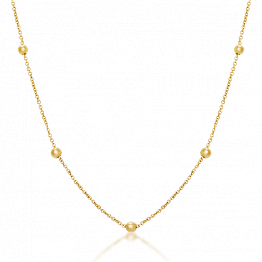 SOFIA arany nyaklánc gyöngyökkel  nyaklánc BIP005.18.1281.1.45.7 Nyakláncok webáruház szép ékszerek