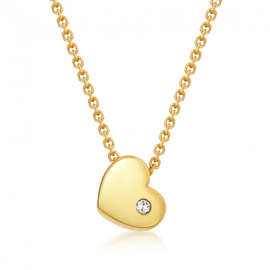 SOFIA arany nyaklánc szívvel  nyaklánc PAK12111G Nyakláncok webáruház szép ékszerek