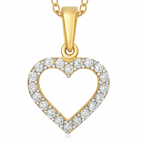 SOFIA arany szív medál cirkóniával  medál PAK11176G Medálok webáruház szép ékszerek