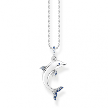 THOMAS SABO nyaklánc Delfin kék kövekkel  nyaklánc KE2144-644-1 Nyakláncok webáruház szép ékszerek