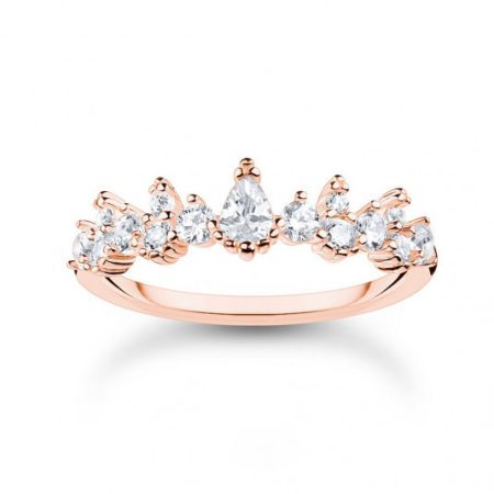 THOMAS SABO gyűrű Ice crystals rose gold  gyűrű TR2415-416-14 Gyűrűk webáruház szép ékszerek