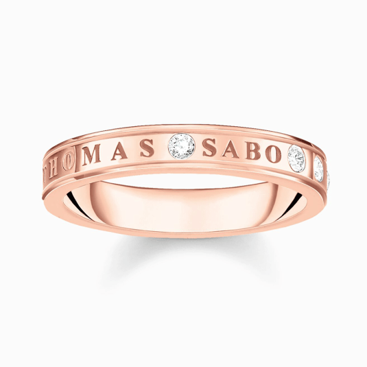 THOMAS SABO gyűrű White stones rose gold plated  gyűrű TR2253-416-14 Gyűrűk webáruház szép ékszerek