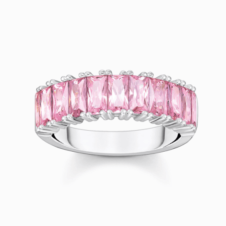 THOMAS SABO gyűrű Pink stones pavé  gyűrű TR2366-051-9 Gyűrűk webáruház szép ékszerek