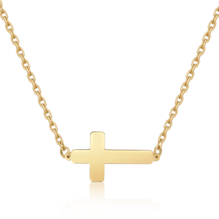 SOFIA arany nyaklánc kereszttel  nyaklánc AG10311-CA-SO-YG Nyakláncok webáruház szép ékszerek