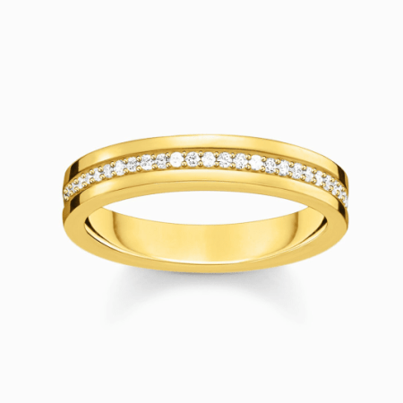 THOMAS SABO gyűrű White stones gold  gyűrű TR2117-414-14 Gyűrűk webáruház szép ékszerek