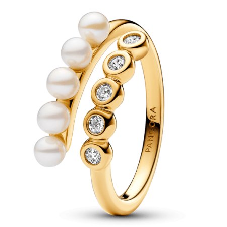 PANDORA aranyozott Timeless gyöngy gyűrű  gyűrű 163146C01 Gyűrűk webáruház szép ékszerek