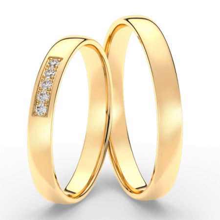 SOFIA arany női gyűrű  karikagyűrű ML65-18/A2-3WYG Karikagyűrűk webáruház szép ékszerek
