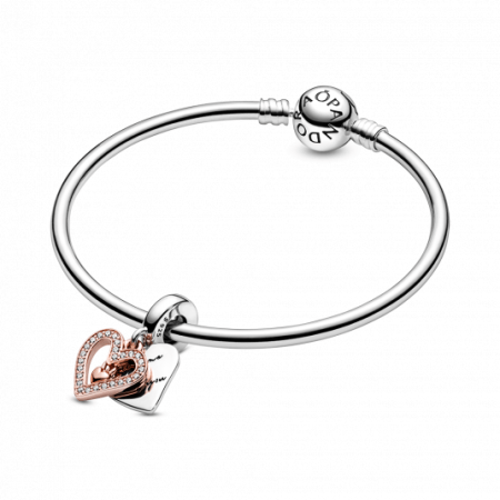 PANDORA karperec "Freehand heart"  karkötő 590713+788693C01 Komplett karkötők webáruház szép ékszerek