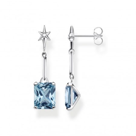 THOMAS SABO fülbevaló Blue stone with star  fülbevaló H2115-644-1 Fülbevalók webáruház szép ékszerek