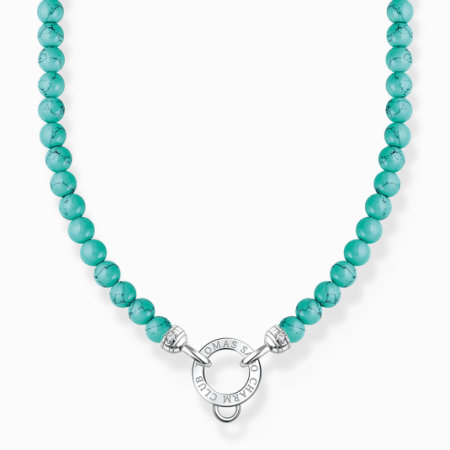THOMAS SABO charm nyaklánc Turquoise beads  nyaklánc KE2187-405-17 Nyakláncok webáruház szép ékszerek