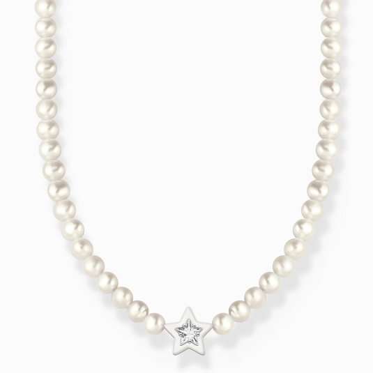 THOMAS SABO nyaklánc White pearls and star  nyaklánc KE2198-149-14-L42V Nyakláncok webáruház szép ékszerek