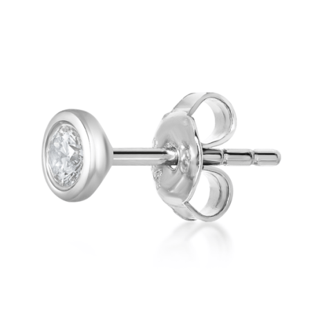 SOFIA DIAMONDS arany darab fülbevaló gyémánttal  fülbevaló CK30004601855 Fülbevalók webáruház szép ékszerek
