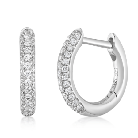 SOFIA DIAMONDS arany karika fülbevaló gyémánttal  fülbevaló CK37005181855 Fülbevalók webáruház szép ékszerek