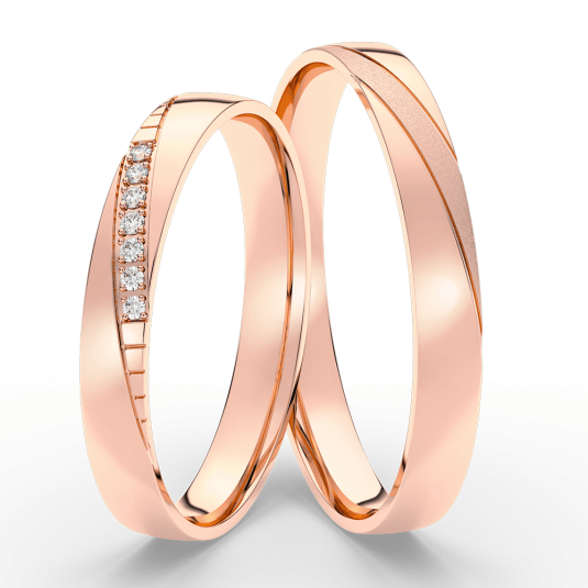 SOFIA arany női gyűrű  karikagyűrű ML65-26/N-3WRG Karikagyűrűk webáruház szép ékszerek
