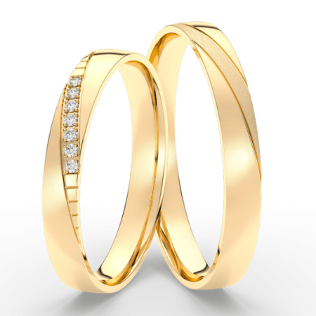 SOFIA arany női gyűrű  karikagyűrű ML65-26/N-3WYG Karikagyűrűk webáruház szép ékszerek