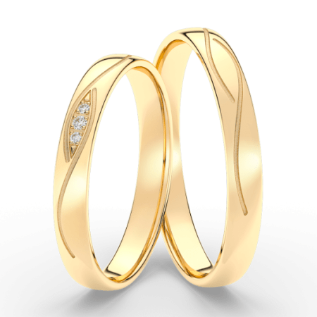 SOFIA arany női gyűrű  karikagyűrű ML65-31/CWYG Karikagyűrűk webáruház szép ékszerek