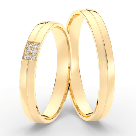 SOFIA arany női gyűrű  karikagyűrű ML65-42/B2-3WYG Karikagyűrűk webáruház szép ékszerek