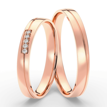 SOFIA arany női gyűrű  karikagyűrű ML65/B-3WRG Karikagyűrűk webáruház szép ékszerek