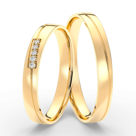 SOFIA arany női gyűrű  karikagyűrű ML65/B-3WYG Karikagyűrűk webáruház szép ékszerek