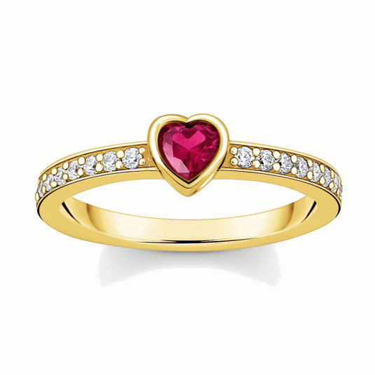 THOMAS SABO gyűrű Piros szív  gyűrű TR2448-995-10 Gyűrűk webáruház szép ékszerek