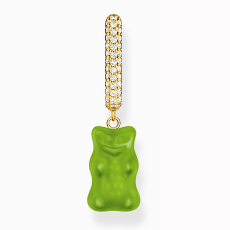 THOMAS SABO x HARIBO darab fülbevaló Zöld aranymedve  fülbevaló CR727-414-6 Fülbevalók webáruház szép ékszerek