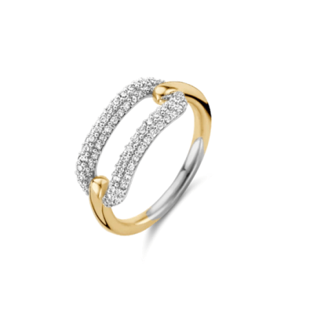 TI SENTO gyűrű cirkóniákkal  gyűrű 12228ZY Gyűrűk webáruház szép ékszerek