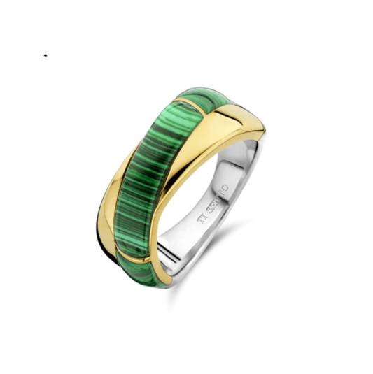 TI SENTO gyűrű malachittal  gyűrű 12299MA Gyűrűk webáruház szép ékszerek