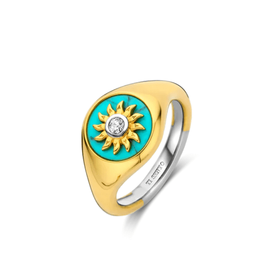 TI SENTO türkiz színű napgyűrű  gyűrű 12335TQ Gyűrűk webáruház szép ékszerek