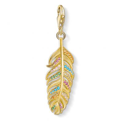 THOMAS SABO charm medál Feather gold medál 1829-488-7 online ékszer rendelés