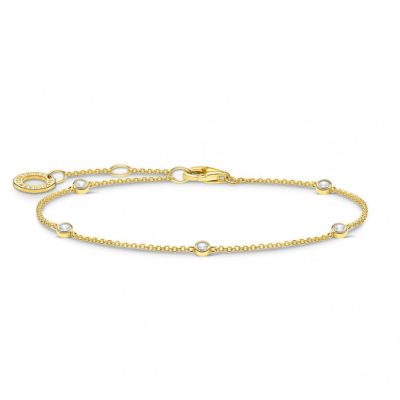 THOMAS SABO karkötő White Stones gold karkötő A1999-414-14-L19v online ékszer rendelés