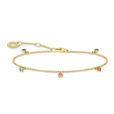 THOMAS SABO karkötő Colourful stones gold karkötő A1998-488-7-L19v online ékszer rendelés