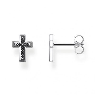 THOMAS SABO fülbevaló Cross black fülbevaló H2112-643-11 online ékszer rendelés